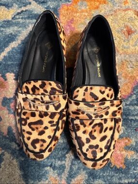 Antonio Melani Leopard Loafers